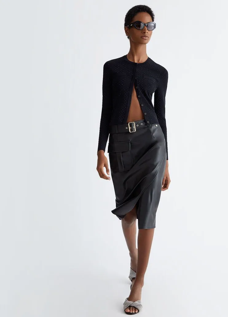 Cardigan con strass liu jo