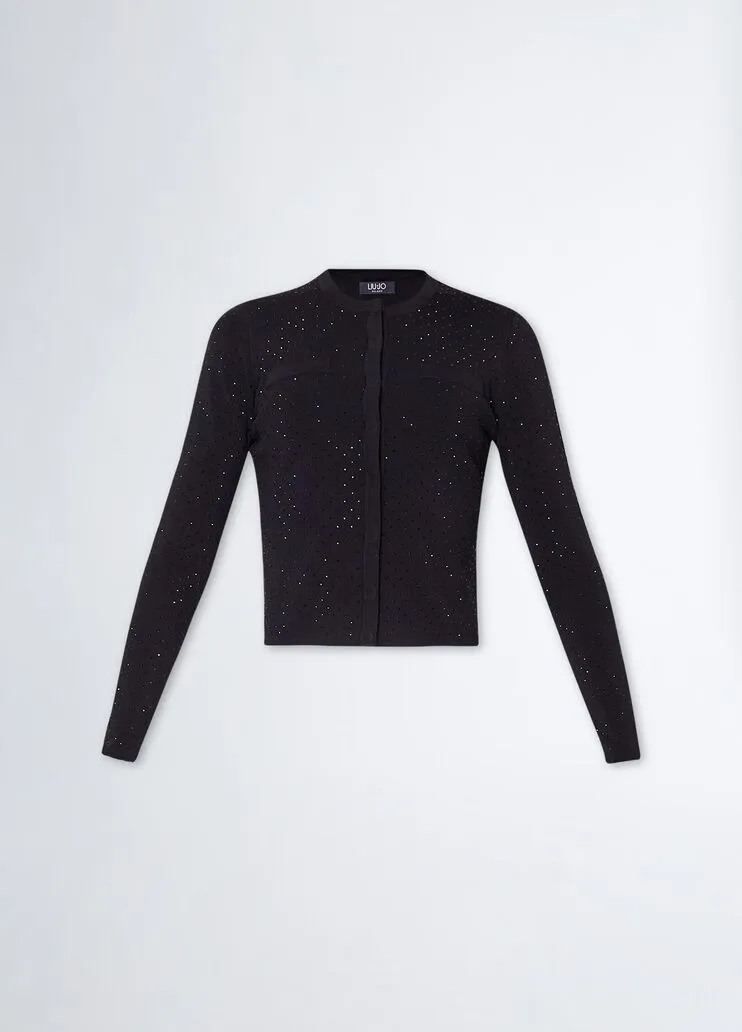 Cardigan con strass liu jo