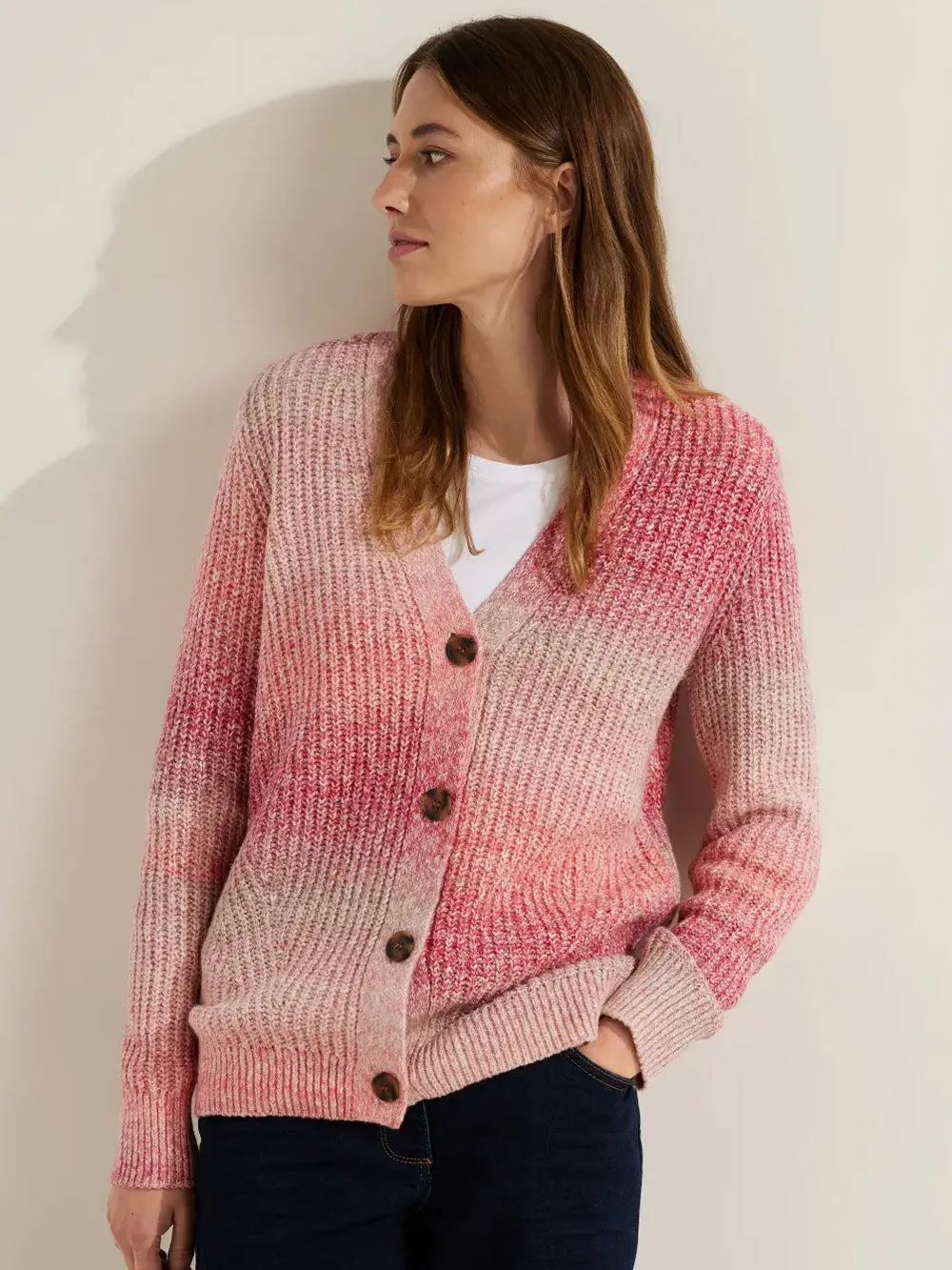 Cardigan Donna sfumato rosa