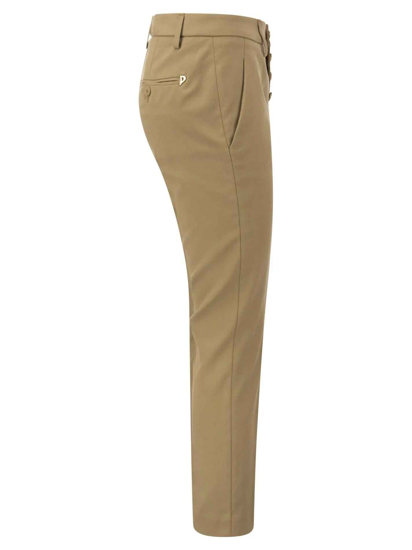 CARMEN – Pantalone slim in gabardina di lyocell