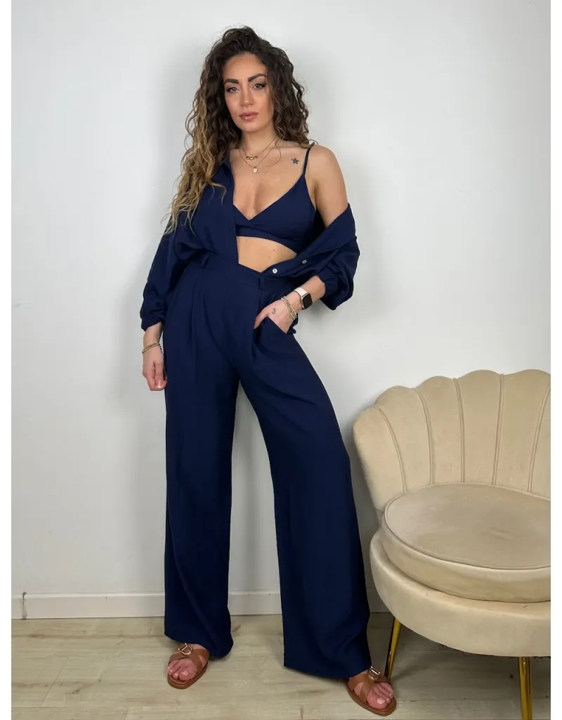 CO ORD SET 3 PEZZI CAMY BLU
