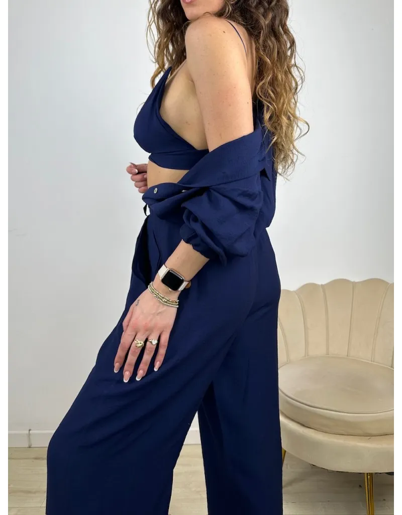 CO ORD SET 3 PEZZI CAMY BLU