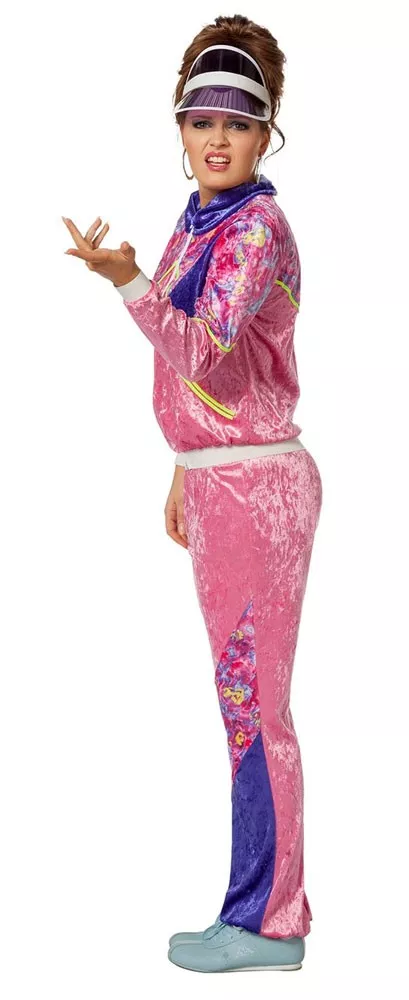Costume tuta jogging anni '80 per donna