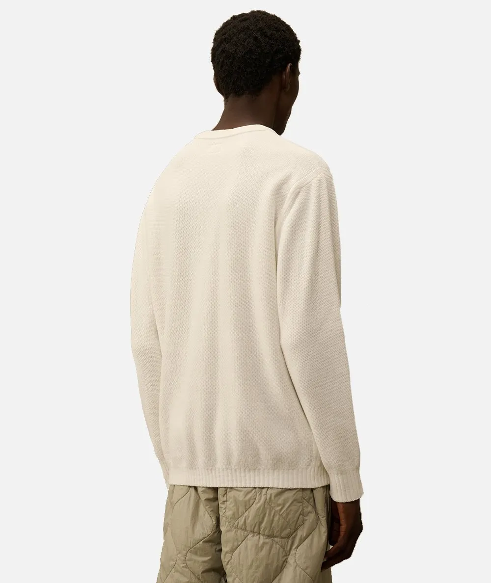 C.P. COMPANY--Maglia girocollo in ciniglia di cotone