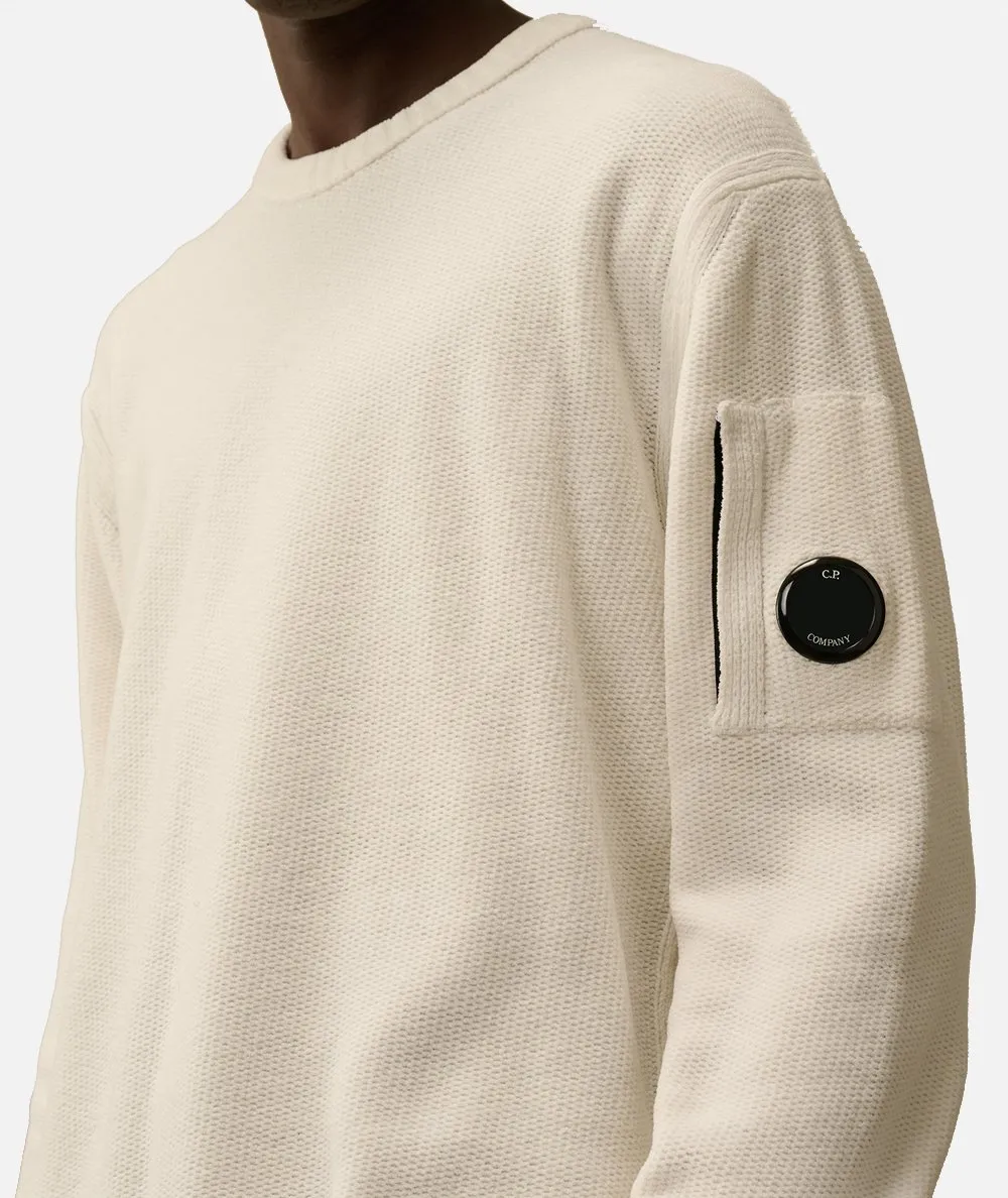 C.P. COMPANY--Maglia girocollo in ciniglia di cotone