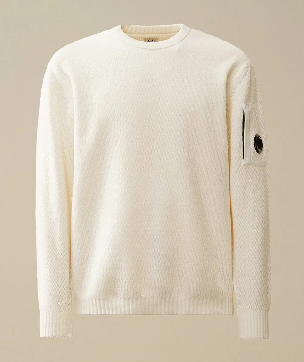 C.P. COMPANY--Maglia girocollo in ciniglia di cotone
