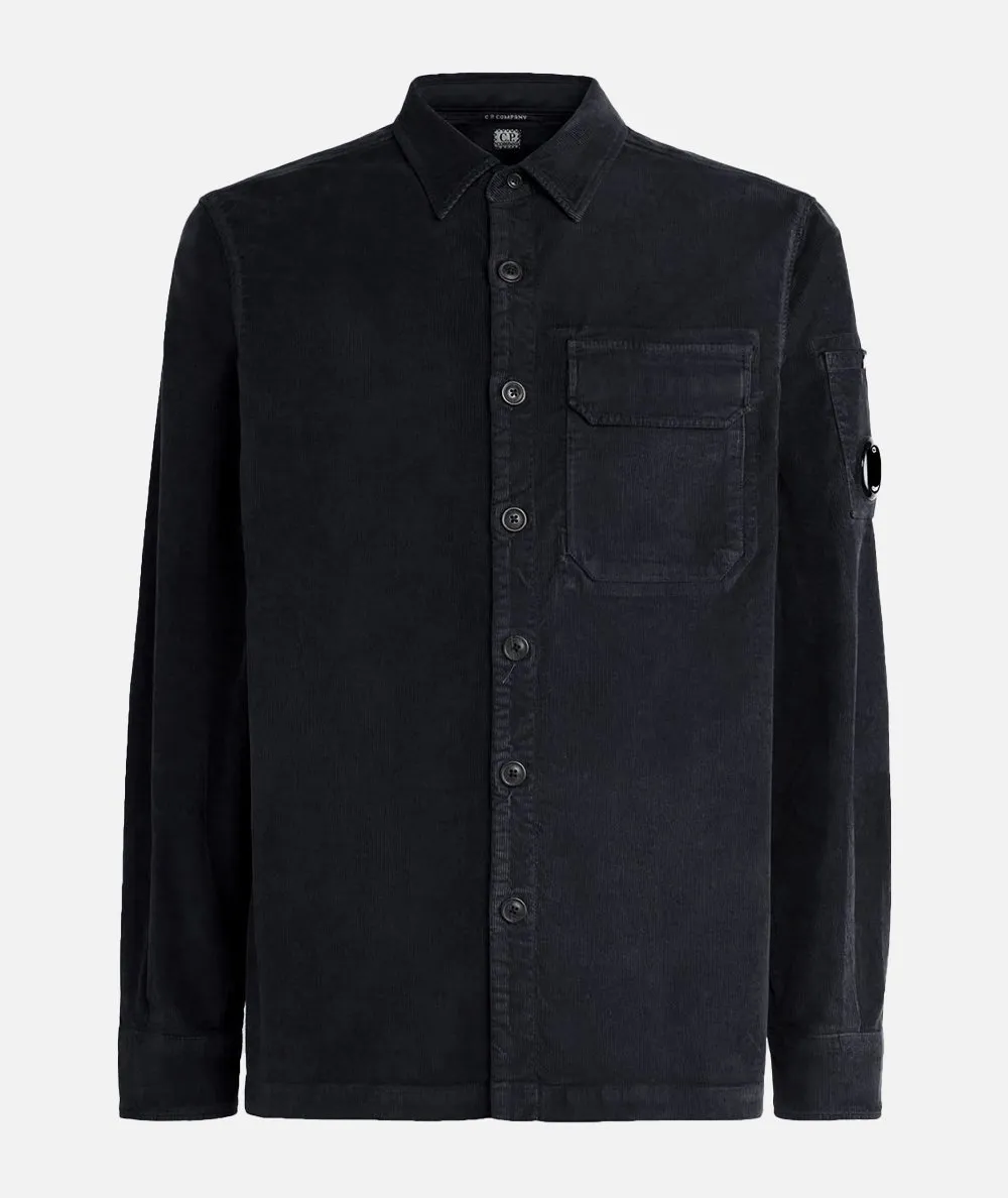 C.P. COMPANY--Overshirt in velluto