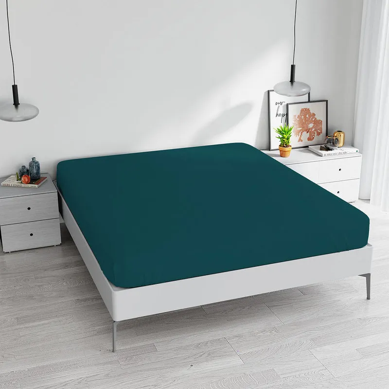 DATEX Linea Max Color lenzuola sotto con angoli, verde petrolio MX014