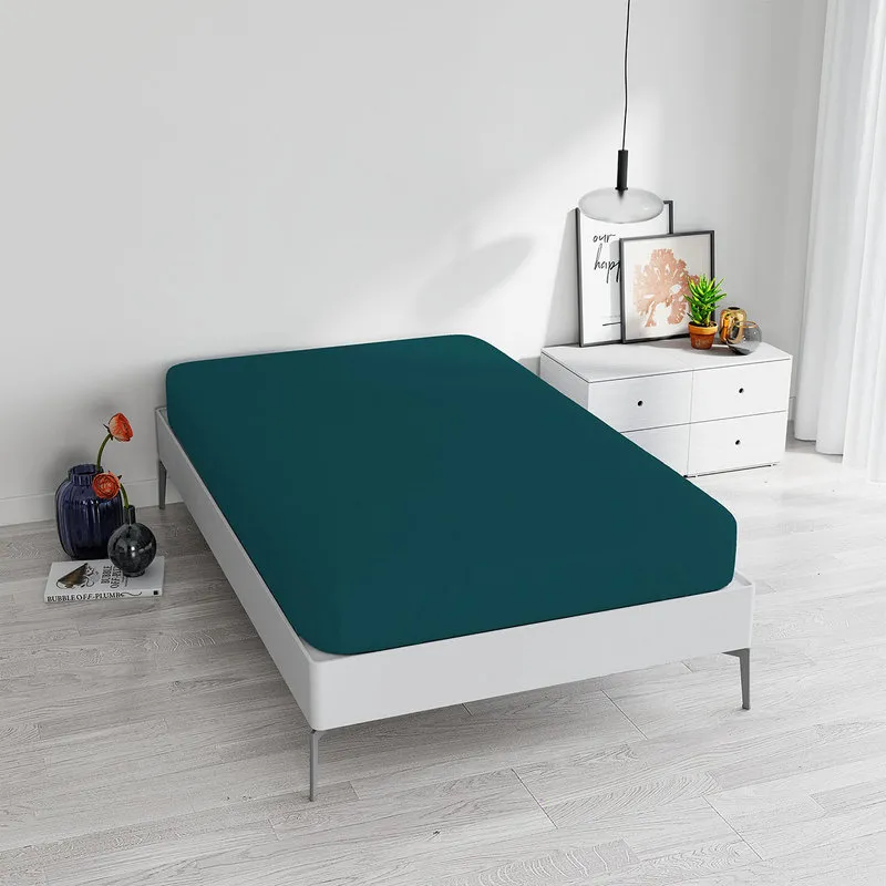 DATEX Linea Max Color lenzuola sotto con angoli, verde petrolio MX014