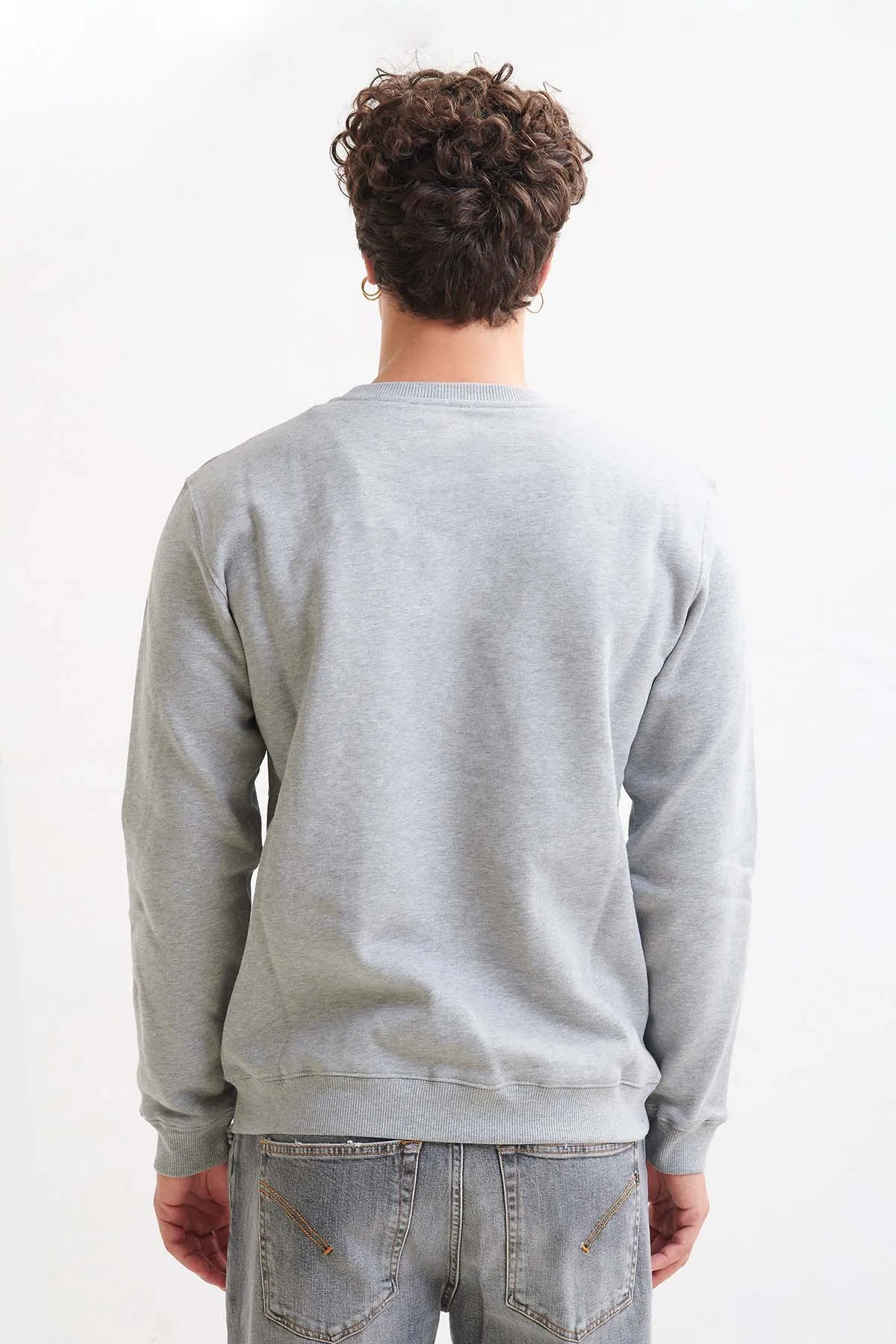 DONDUP Felpa girocollo grigio mélange