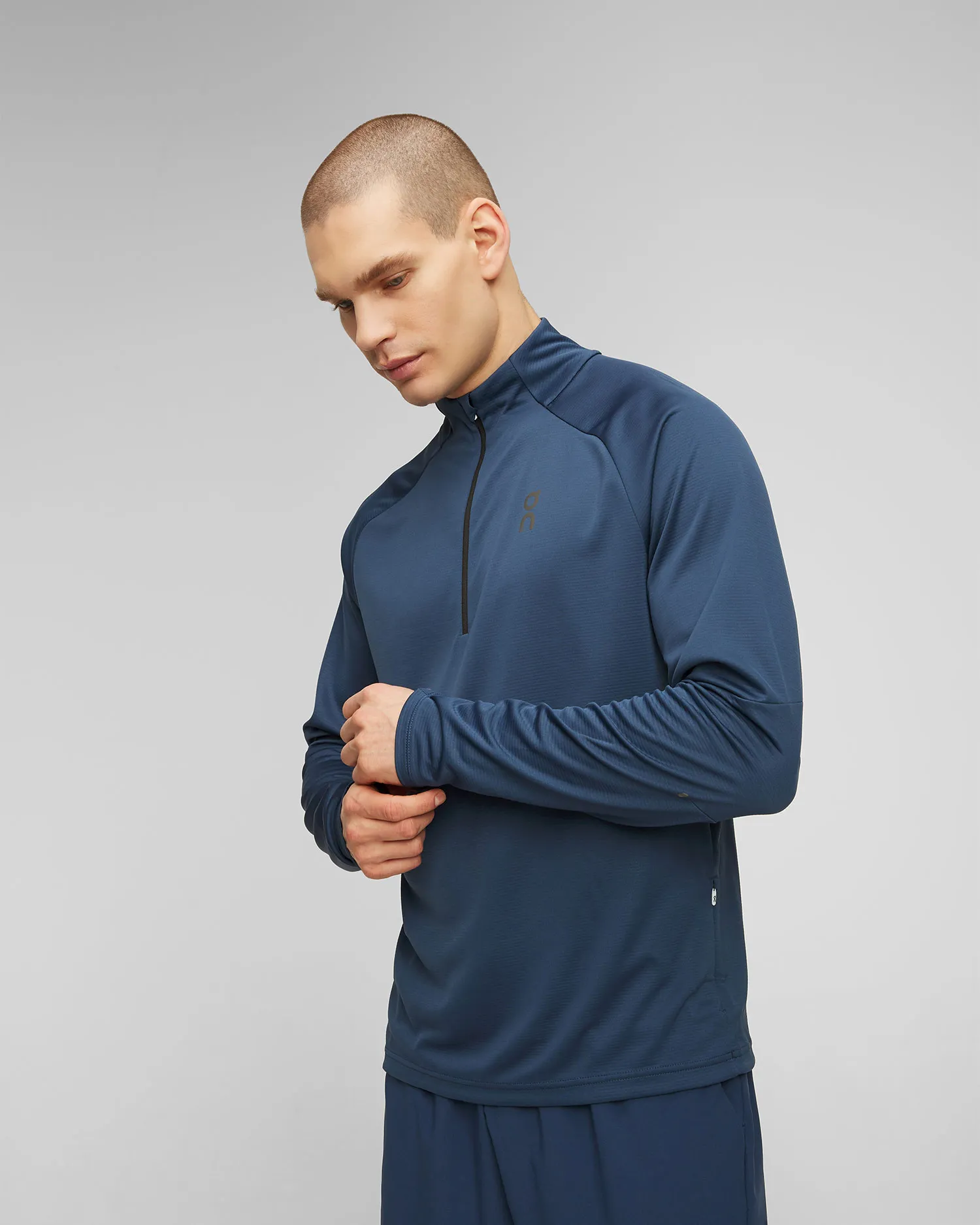 Felpa da corsa da uomo On Running Climate Shirt 1ME10600488-denim