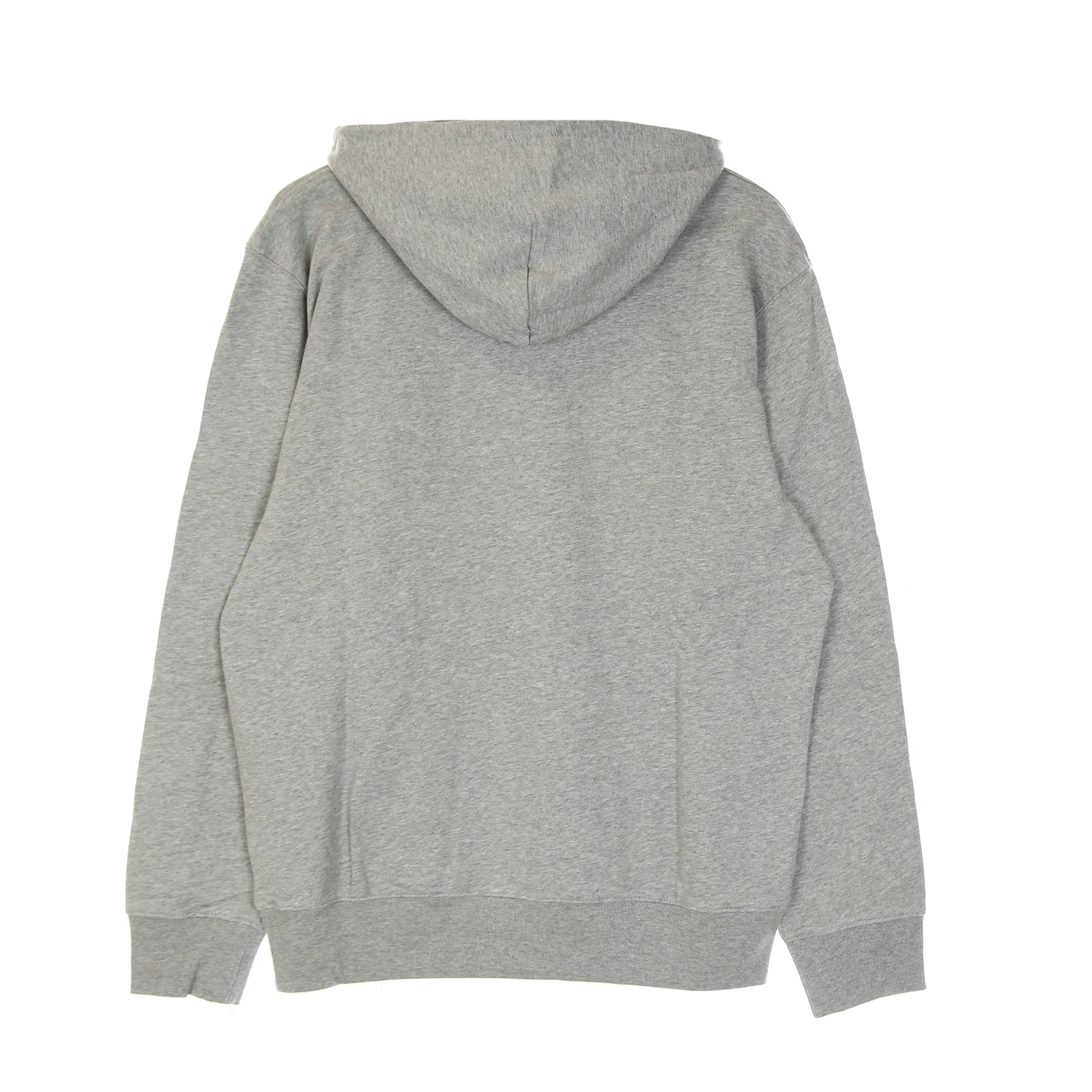 Felpa Leggera Cappuccio Uomo Hooded University Sweatshit Grey Heather/white