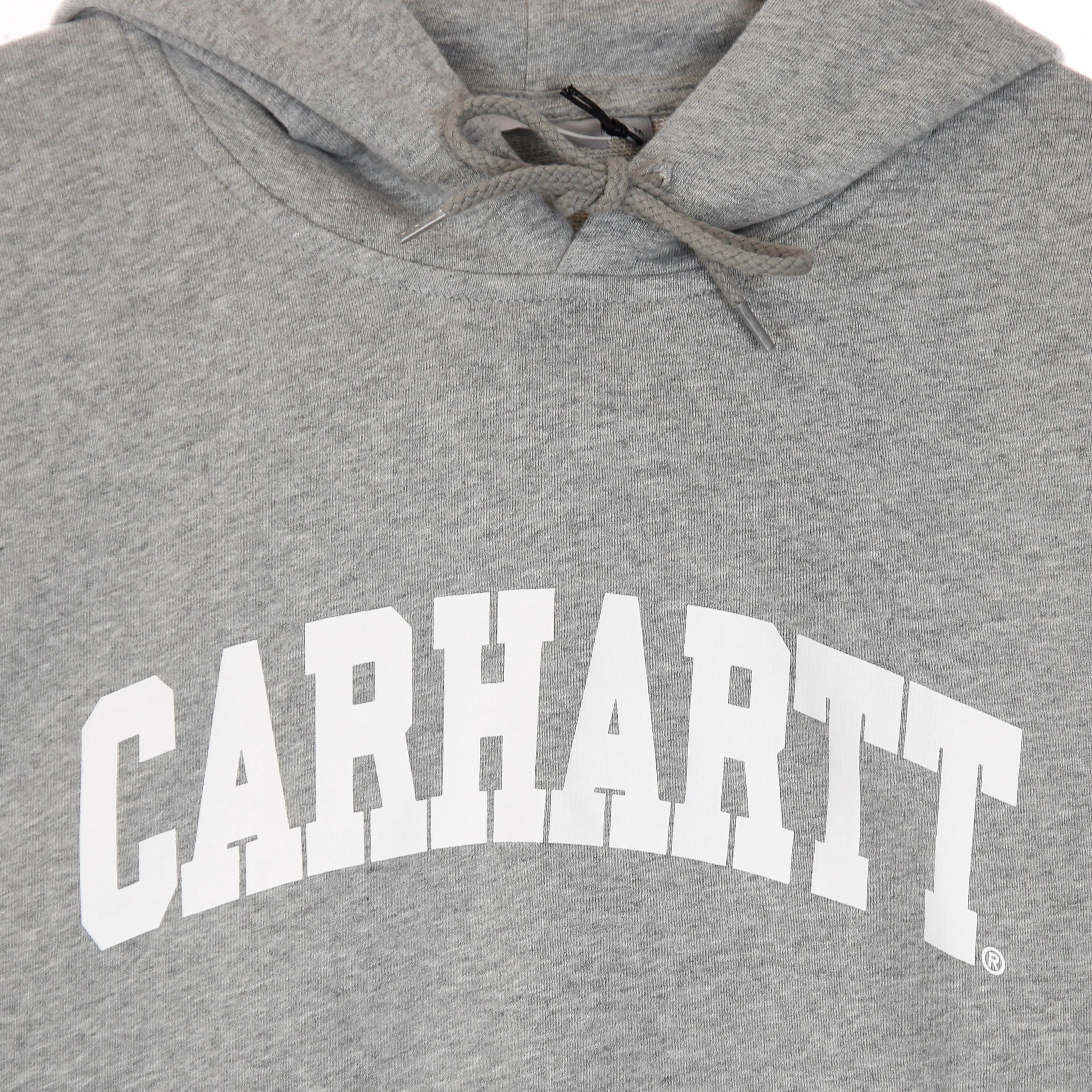 Felpa Leggera Cappuccio Uomo Hooded University Sweatshit Grey Heather/white