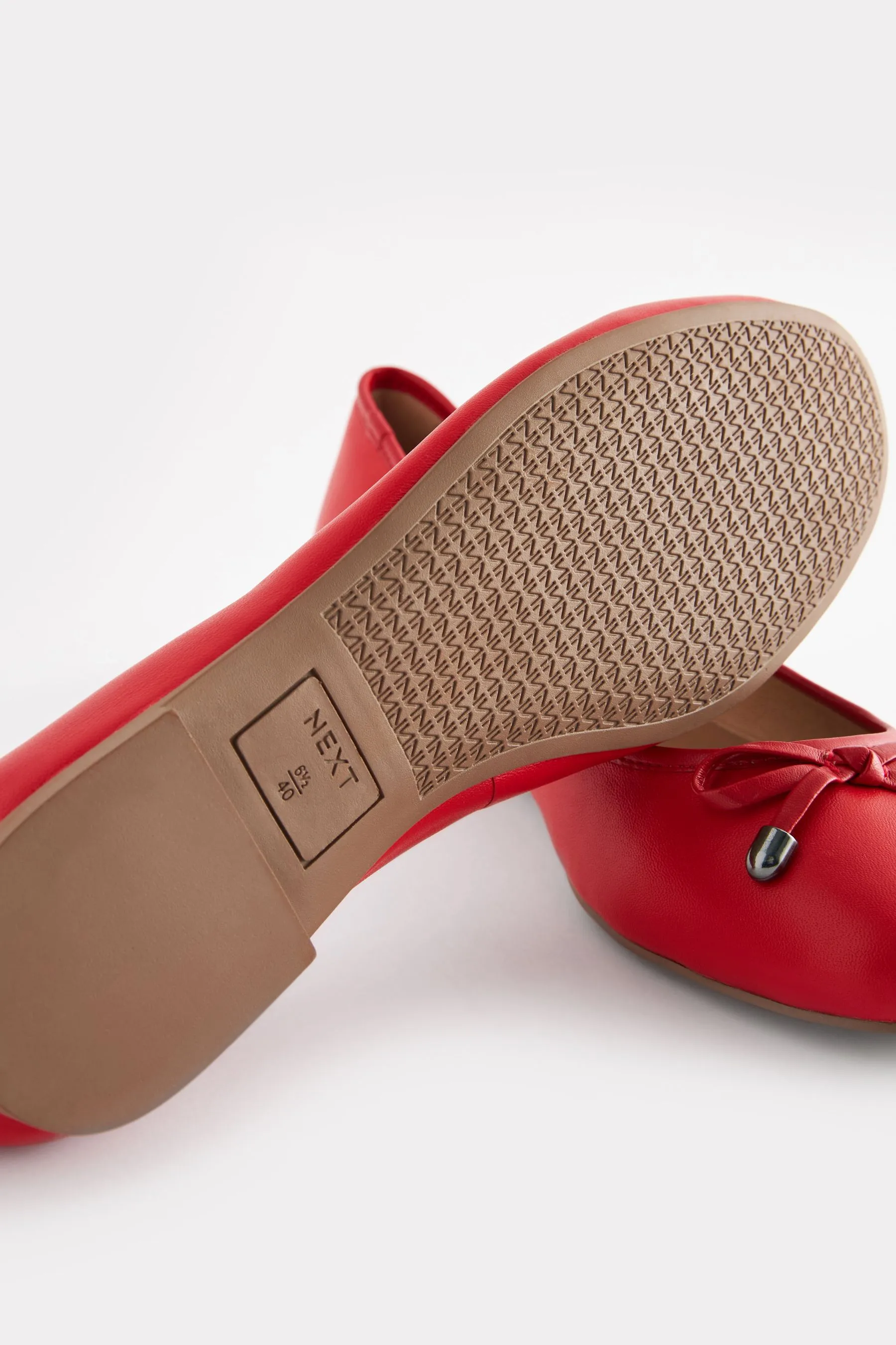 Forever Comfort® Scarpe da ballerina in pelle a punta tonda    