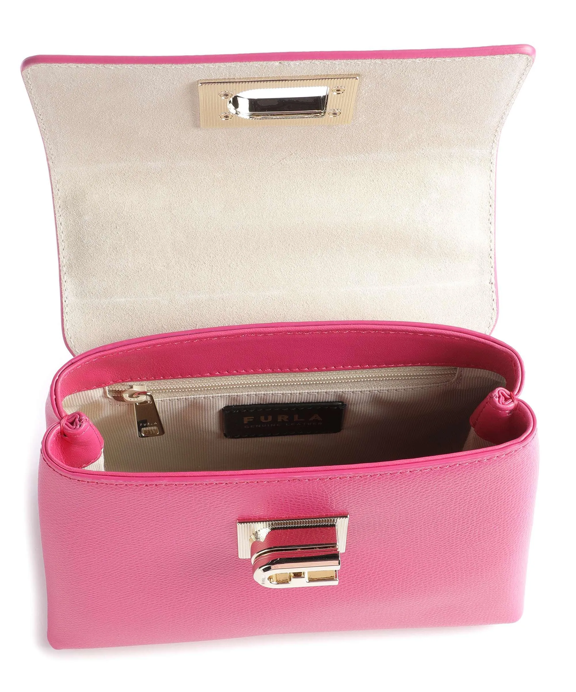  Furla 1927 Mini Borsa a tracolla pelle granulata pink  