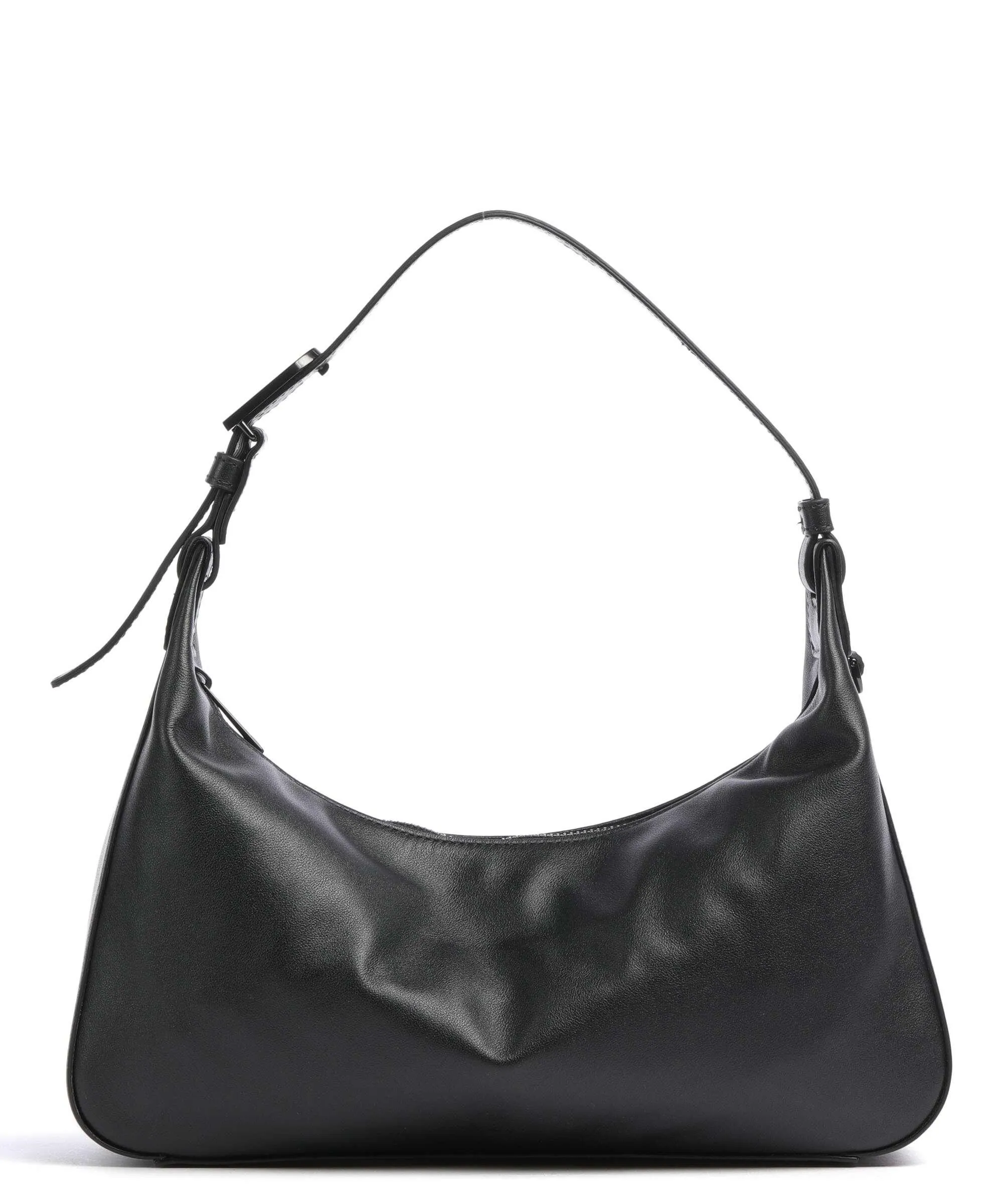  Furla Flow M Borsa hobo pelle a grana fine nero  