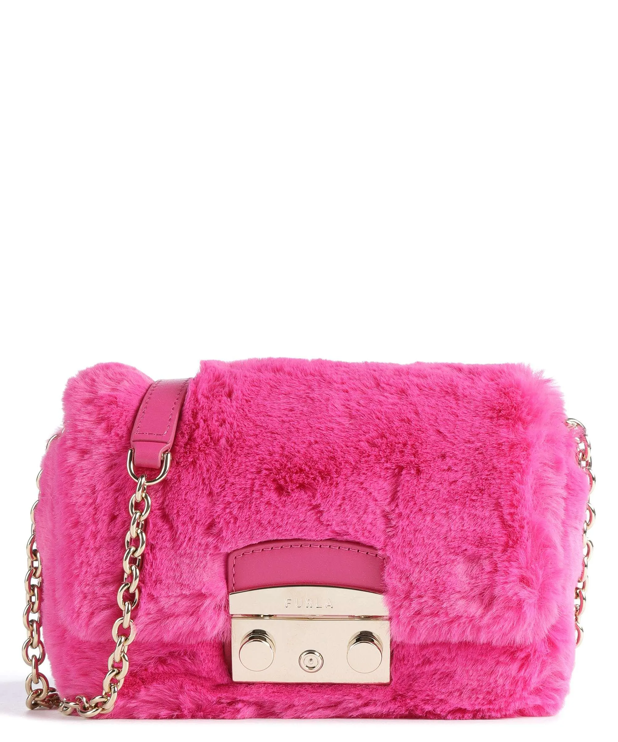  Furla Metropolis Mini Borsa a tracolla pelle sintetica pink  