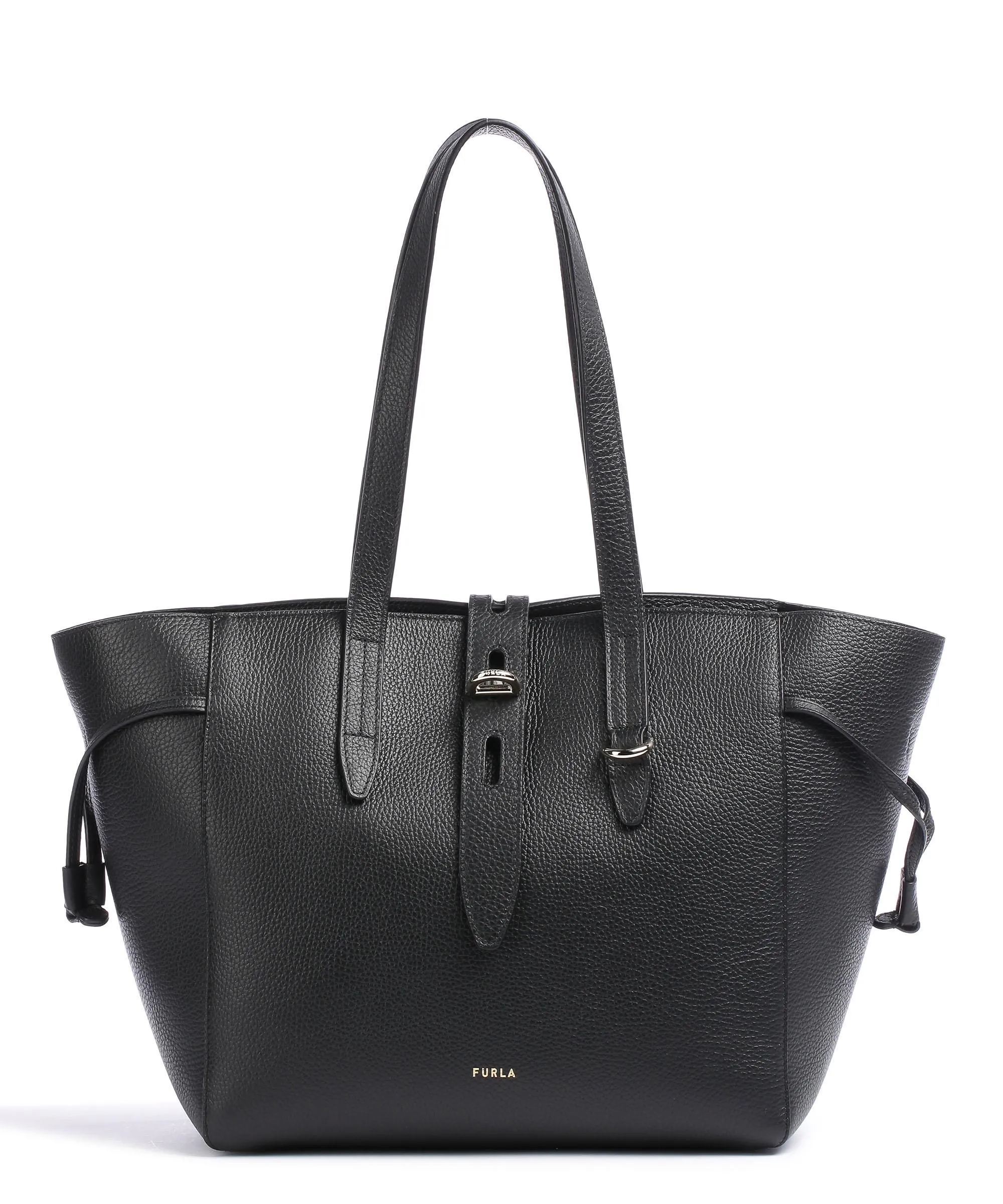  Furla Net M Borsa shopper pelle di vitello grana nero  