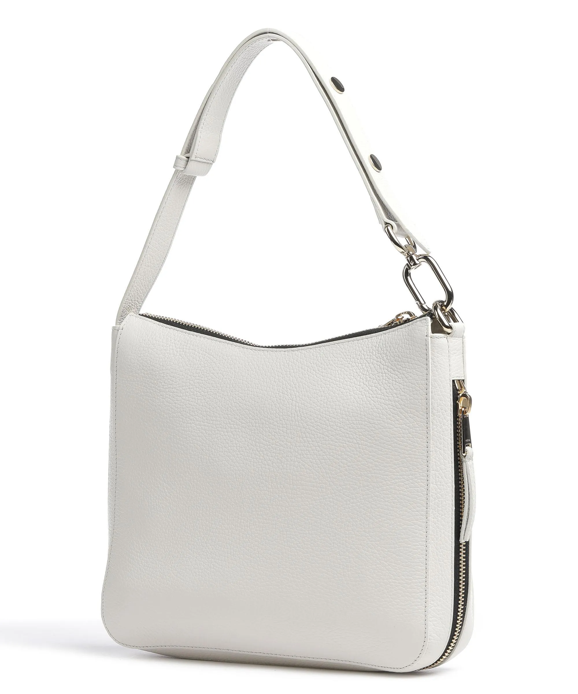  Furla Skye M Borsa hobo pelle granulata avorio  