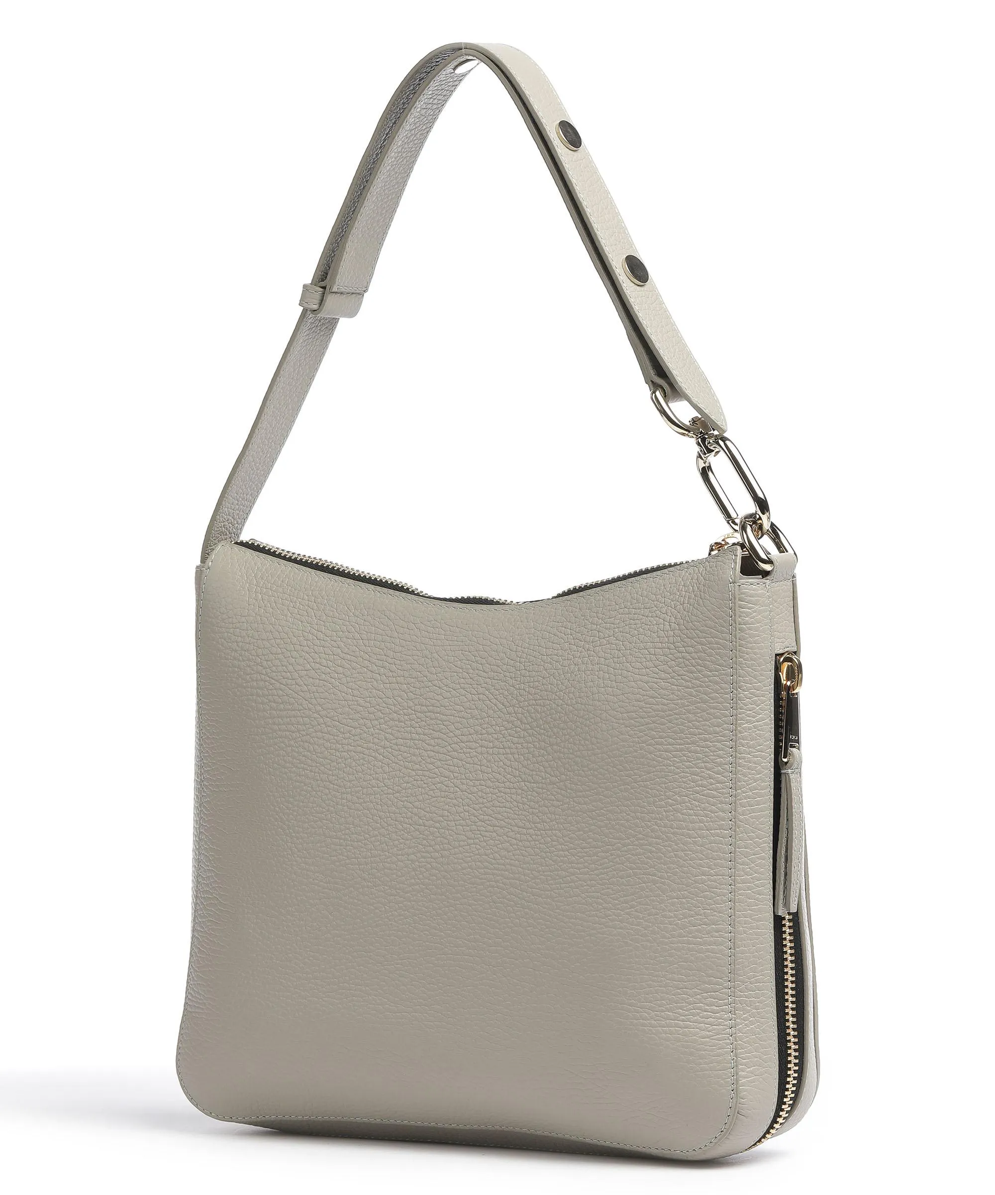 Furla Skye M Borsa hobo pelle granulata grigio  