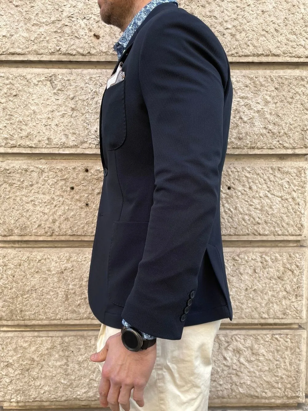 Giacca basic con tasche overd
