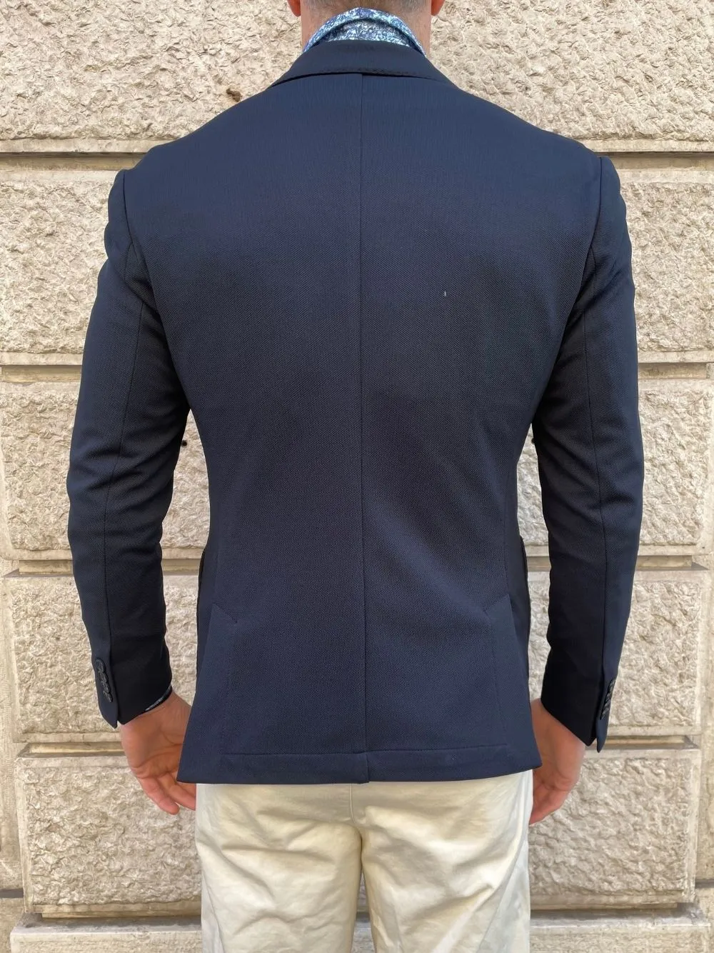Giacca basic con tasche overd