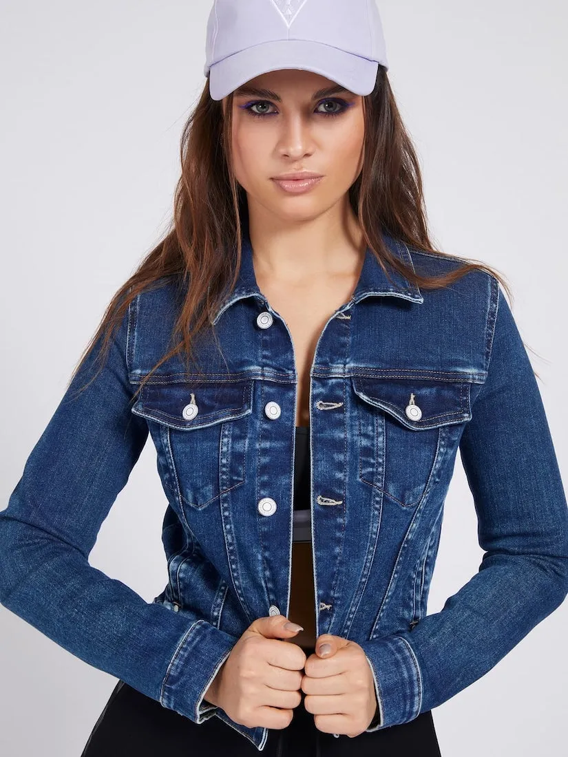 Giacca Guess donna jeans vestibilità regular W1RN01D4663
