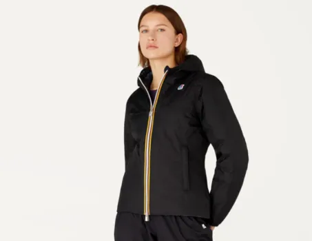 Giacca Reversibile Donna K-WAY Lily Thermo Plus 2 Double K111BHW A3C Nero Blu