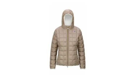 Giacca Reversibile Donna K-WAY Lily Thermo Plus2 Double K111BHW A51 Bianco Beige