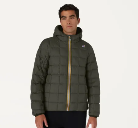 Giacca Reversibile Uomo K-WAY Jaques Thermo Plus.2 Double K111BEW A5G Blu Verde