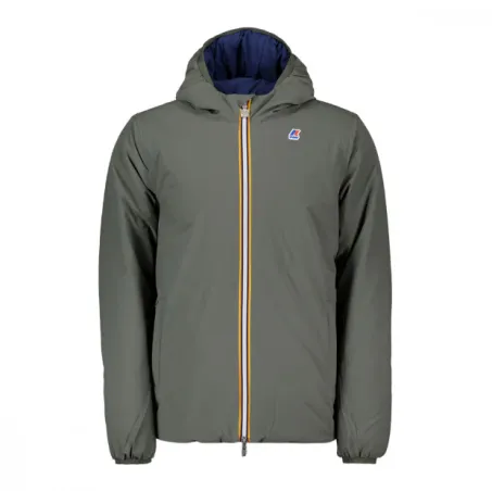 Giacca Reversibile Uomo K-WAY Jaques Warm Double K111JKW AF1 Verde Blu