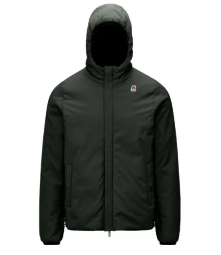 Giacca Reversibile Uomo K-WAY Jaques Warm Double K111JKW AH3 Nero Verde