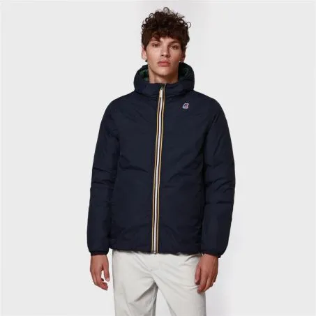 Giacca Reversibile Uomo K-WAY K111BEW AAA Blu Verde
