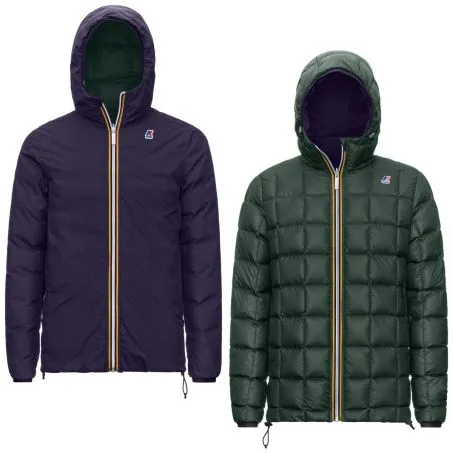 Giacca Reversibile Uomo K-WAY K111BEW AAA Blu Verde