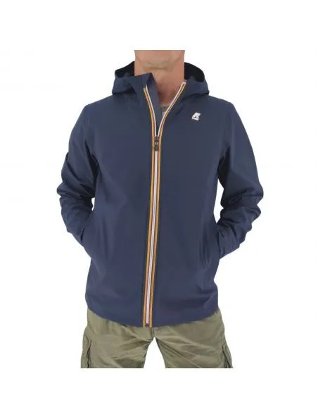 Giacca Softshell Uomo K-WAY Jacko Bonded K7118IW A2B Blu