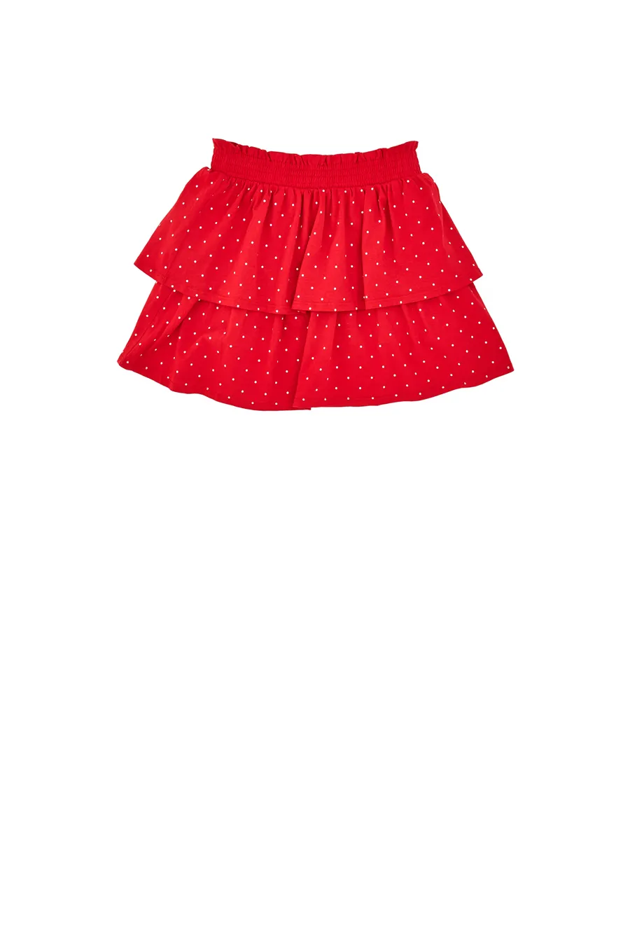 Gonna a Balze Rossa con Pois Bianchi Pitt Kids PT-G-SK-05061