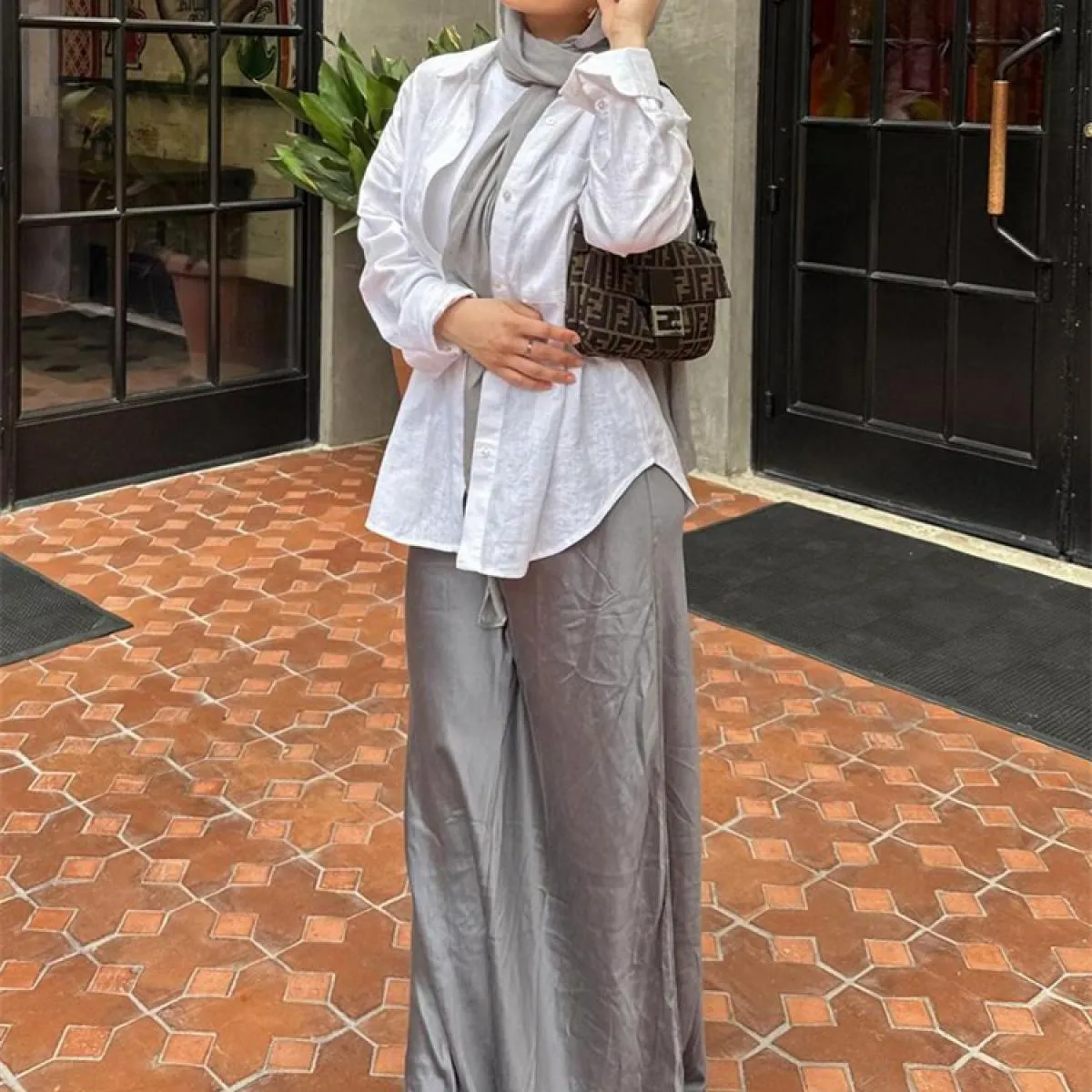 Gonna lunga con lacci a vita alta moda donna con coulisse sciolto casual solido patchwork moda streetwear donna maxi