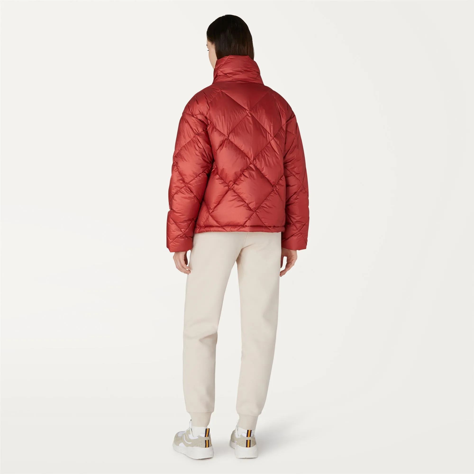 IMELDA HEAVY QUILTED METAL RED VERMILION