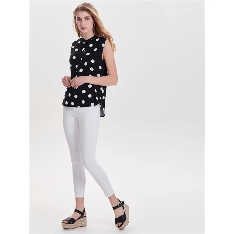 Jeans bianco corto donna Only