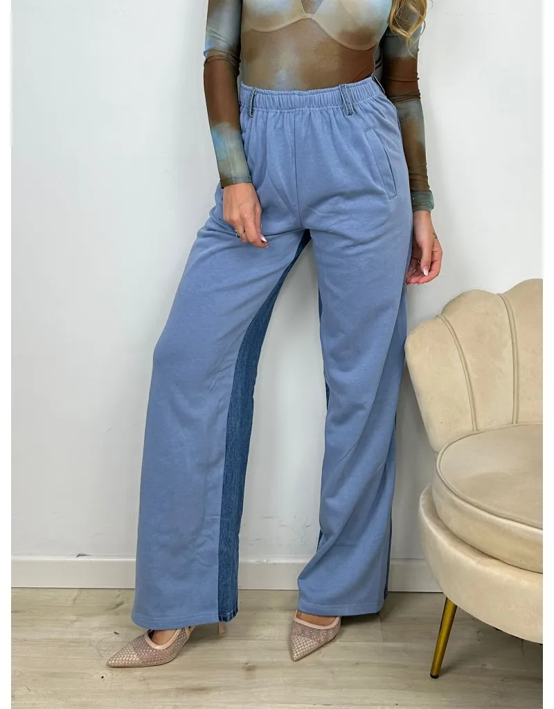 JEANS DOUBLE AZZURRO