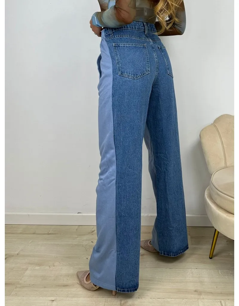 JEANS DOUBLE AZZURRO