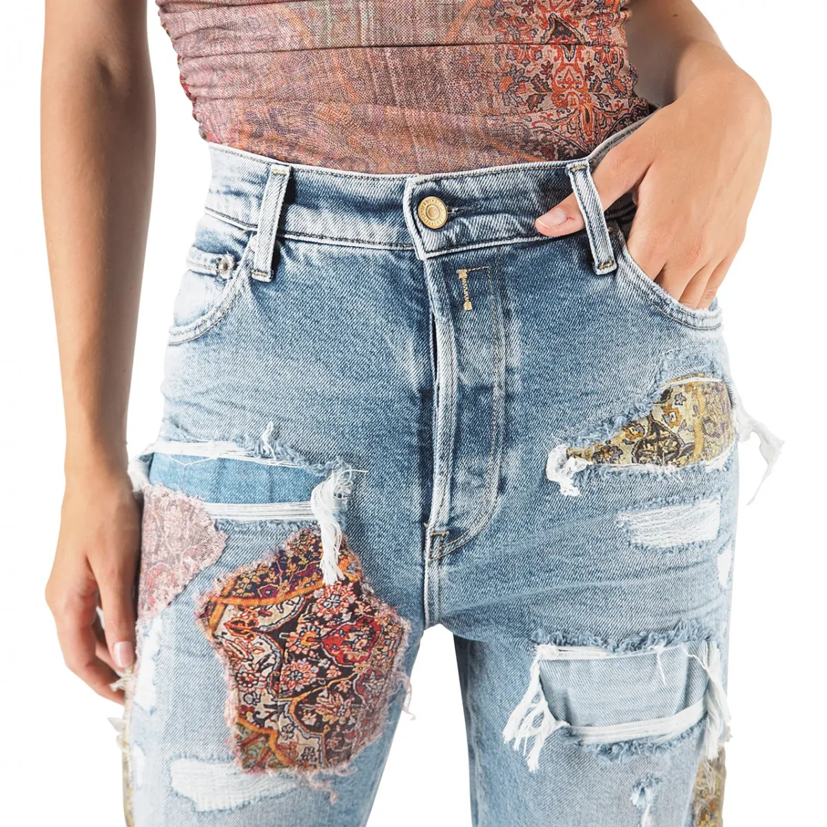Jeans Wide Leg Fit Jaylie Light Blue