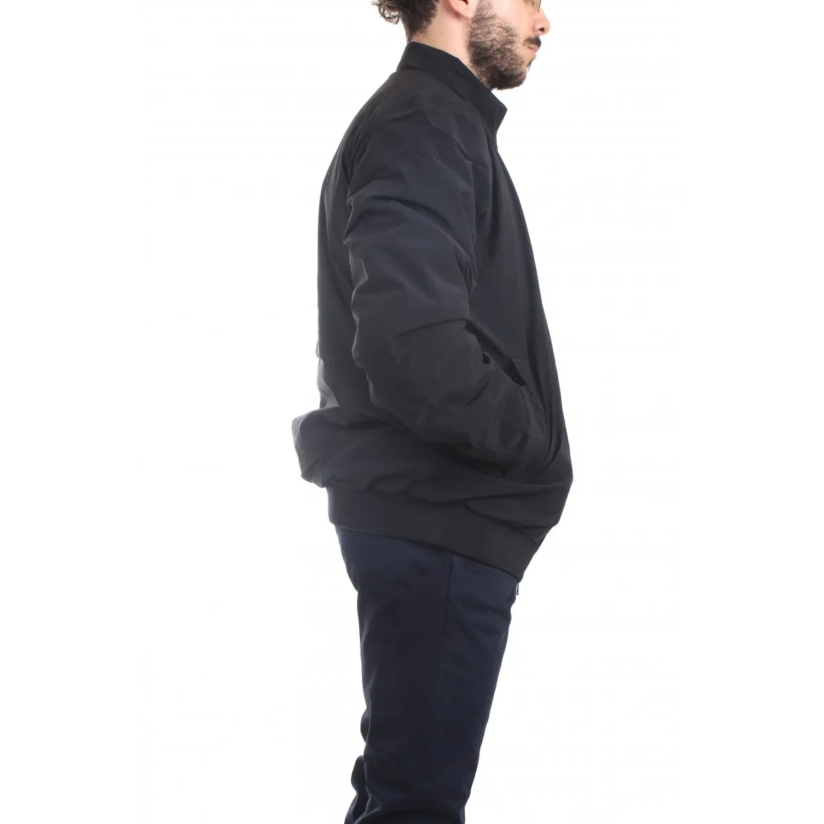 K-Way Piumino Uomo Nero-Verde Militare