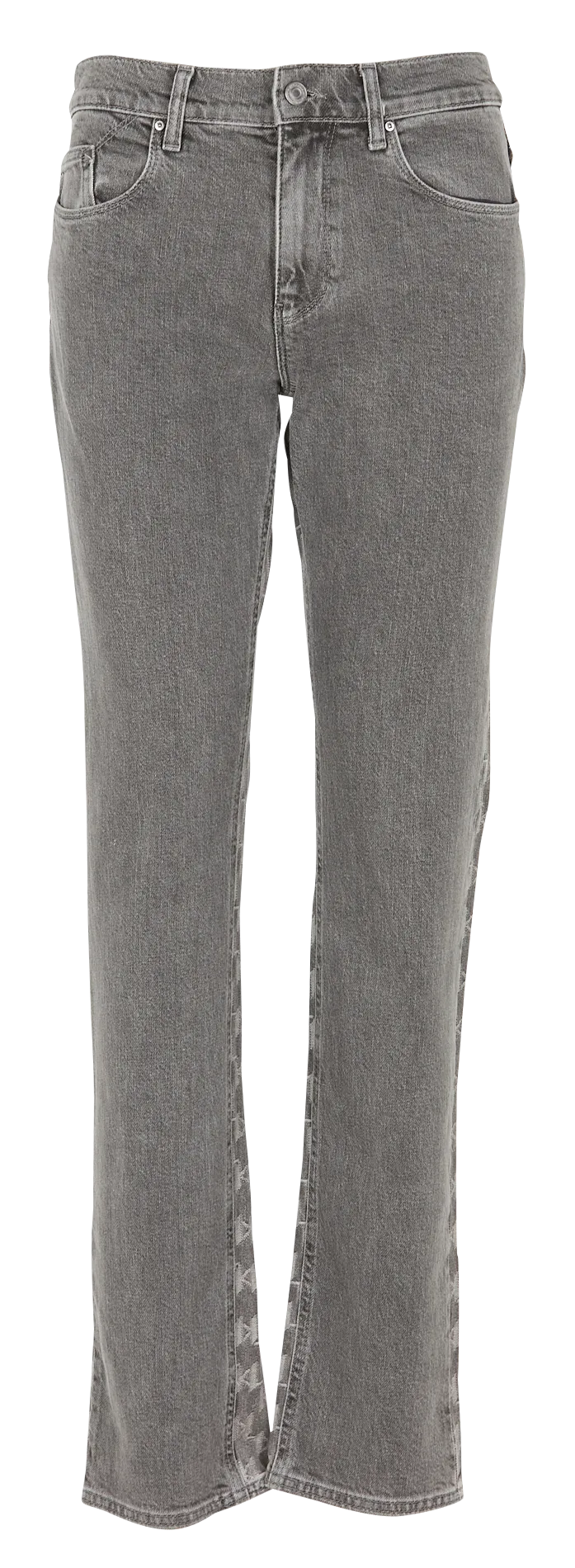  KARL LAGERFELD   Jeans effetto délavé in misto cotone jacquard | Grigio