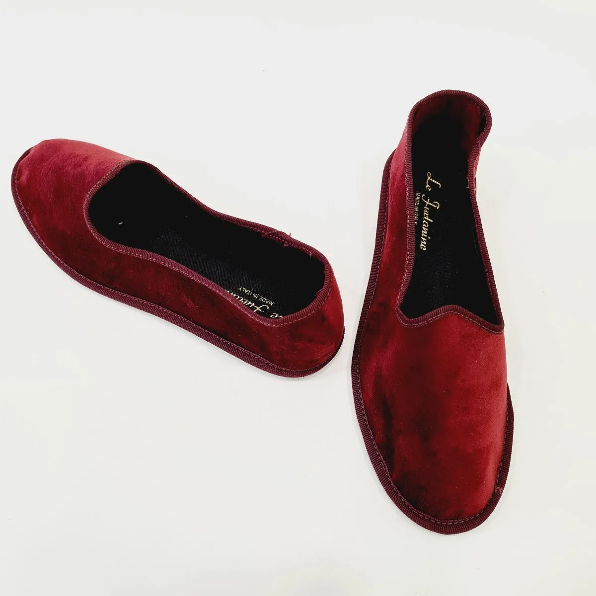 Le Furlanine mocassino stile FRIULANE ciniglia bordo' fondo gomma rif.1