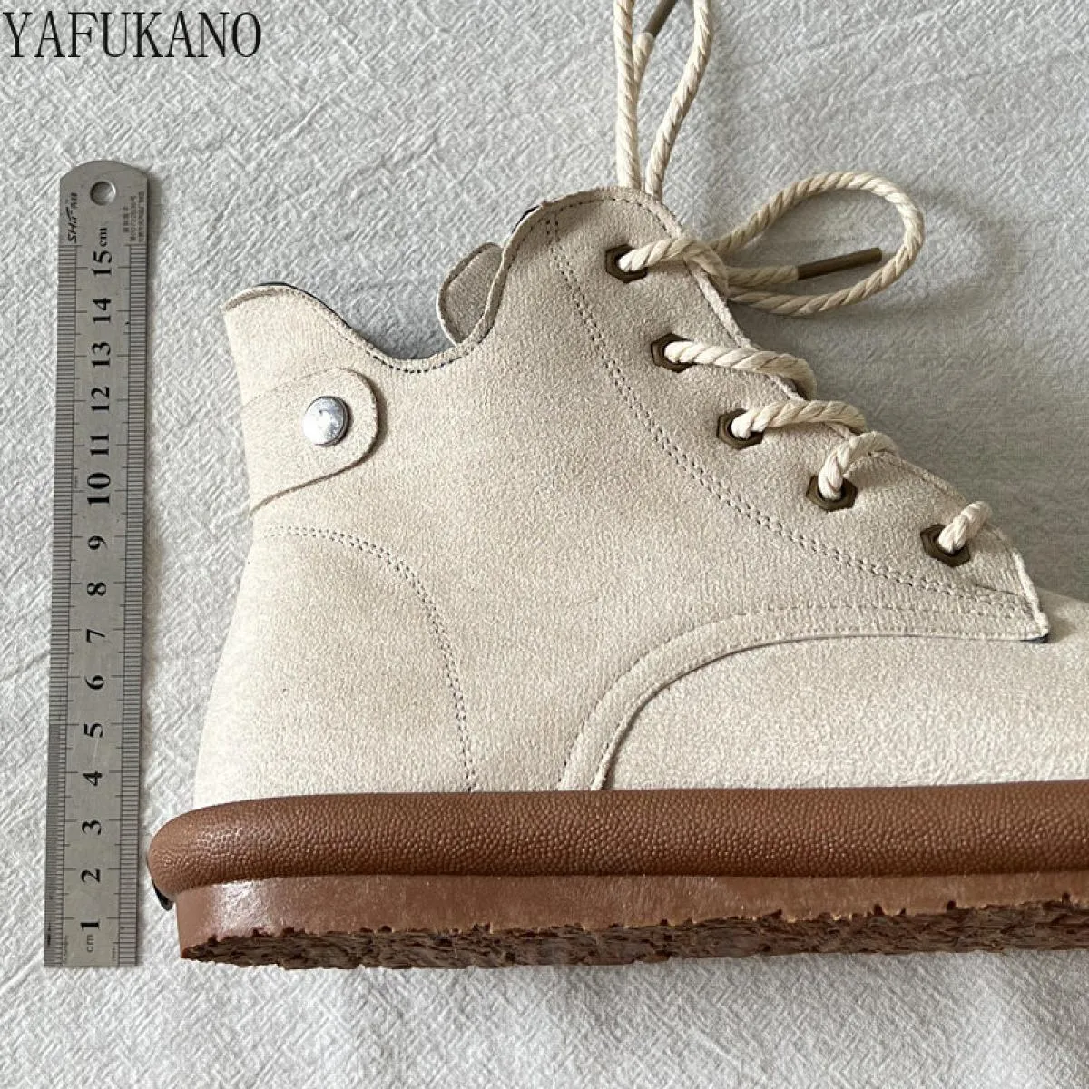 Letterari Mori Stivali da donna a tubo corto Scarpe retrò con alluce Stivaletti casual con lacci sul davanti Stivaletti casual i
