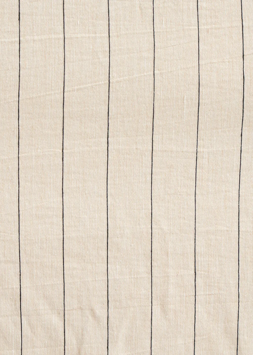 Loose ecru mottled coat with fine stripes
