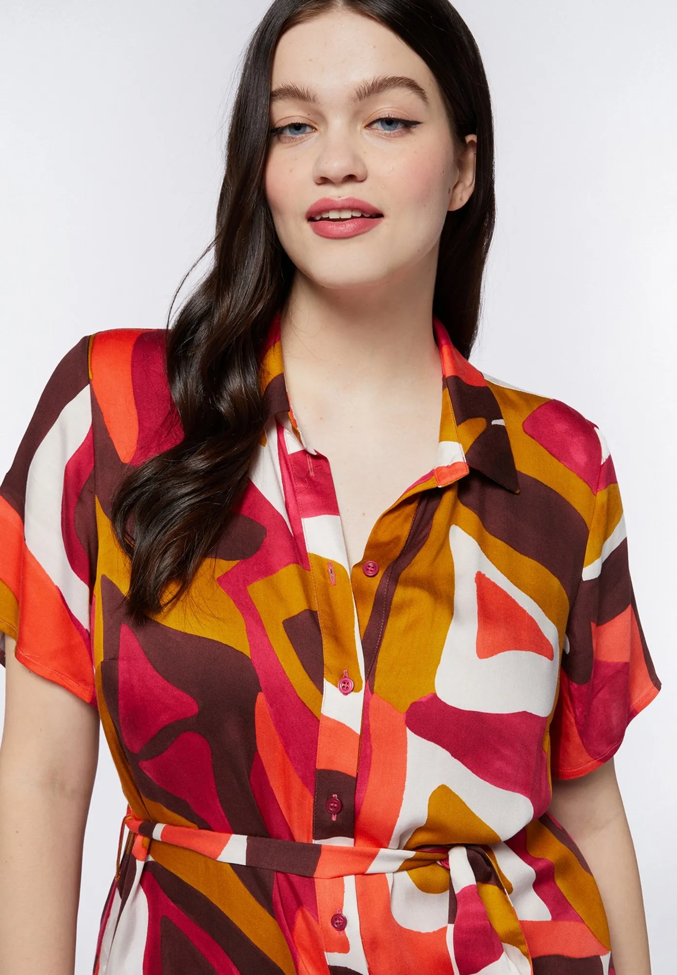 LUNGO STAMPATO - Abito a camicia