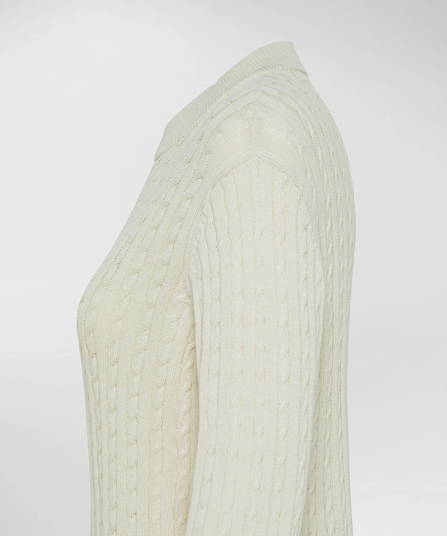 Maglia a treccia in tricot di cotone