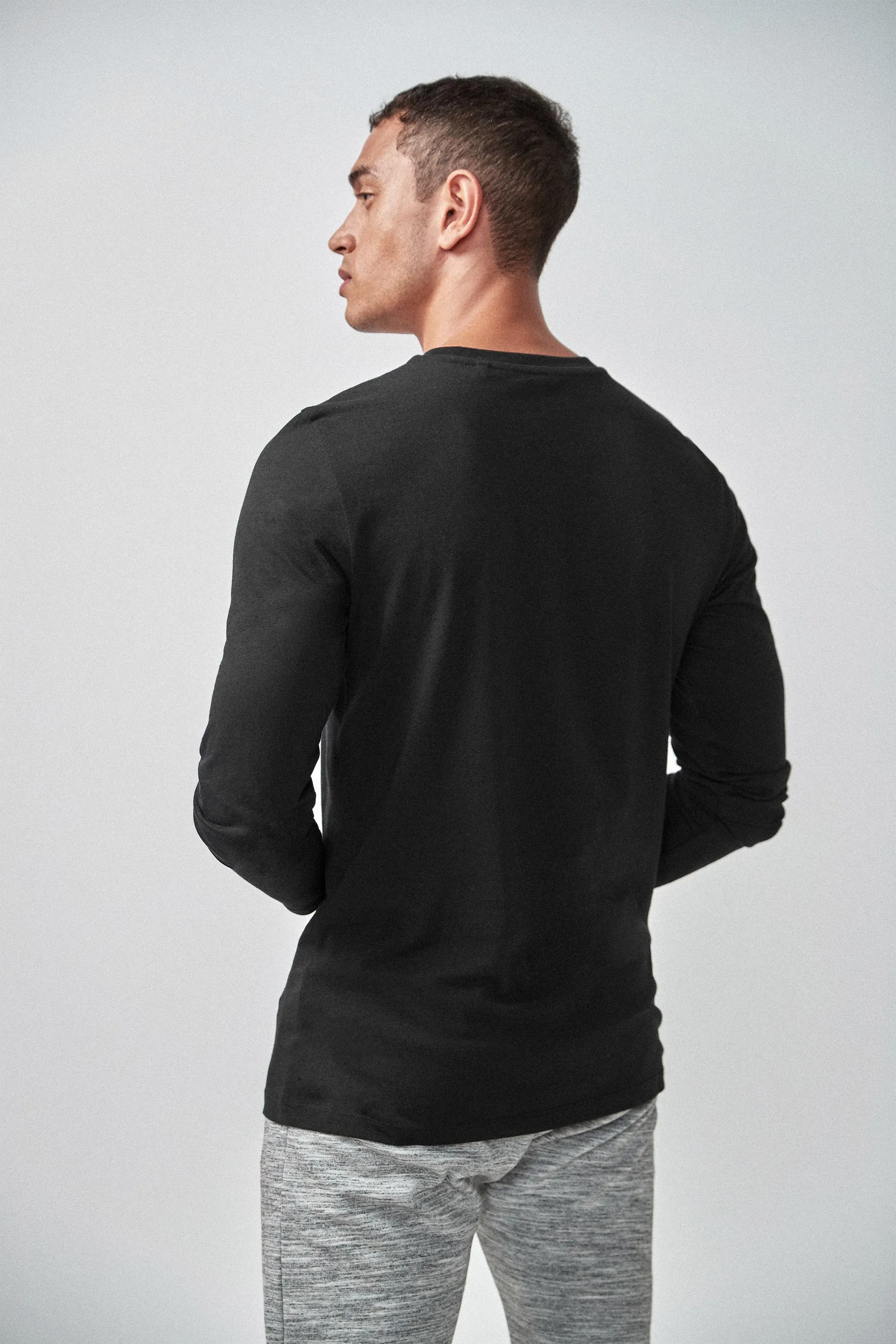 Maglia girocollo a maniche lunghe